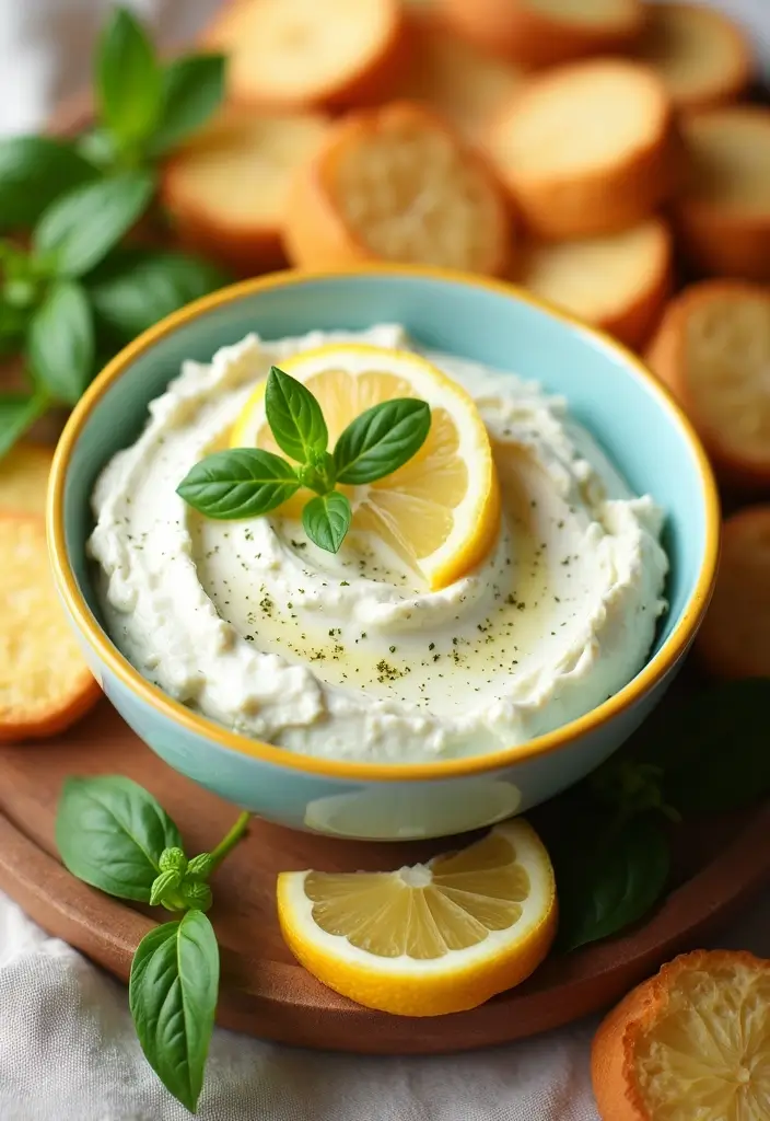 25 Baked Cream Cheese Dip Recipes You’ll Want to Try - 13. Lemon Basil Cream Cheese Dip