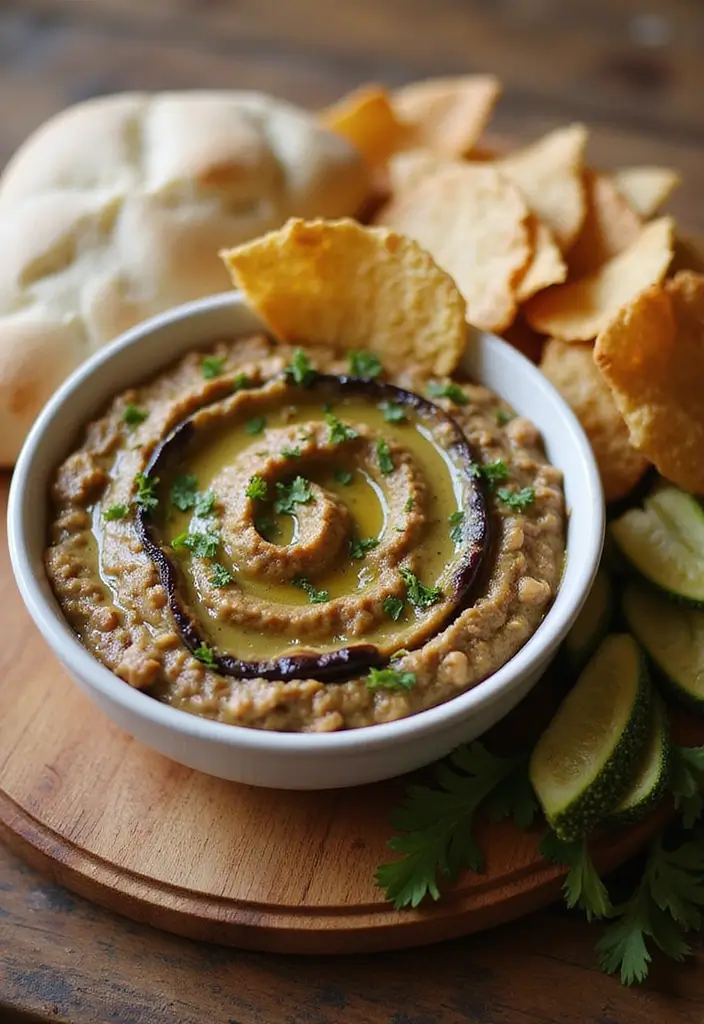 25 Chips and Dip Recipes That Never Fail at Gatherings 12. Eggplant Baba Ganoush
