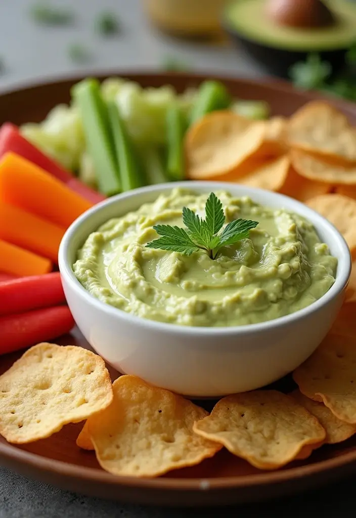 25 Chips and Dip Recipes That Never Fail at Gatherings 22. Avocado Cream Cheese Dip