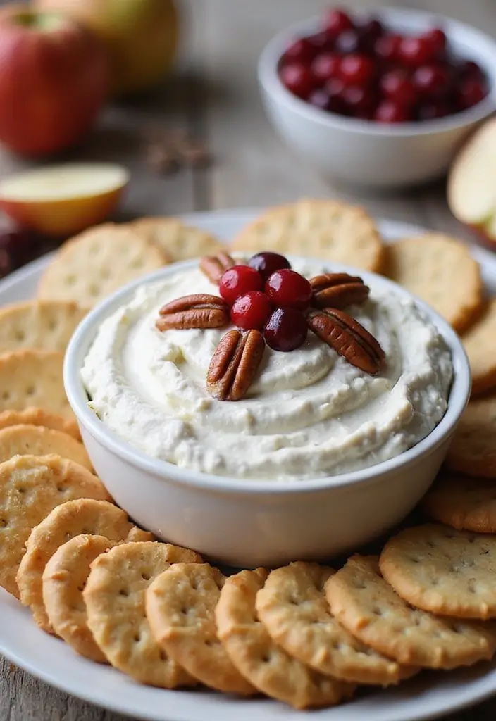 25 Chips and Dip Recipes That Never Fail at Gatherings 24. Cranberry Pecan Cream Cheese Dip