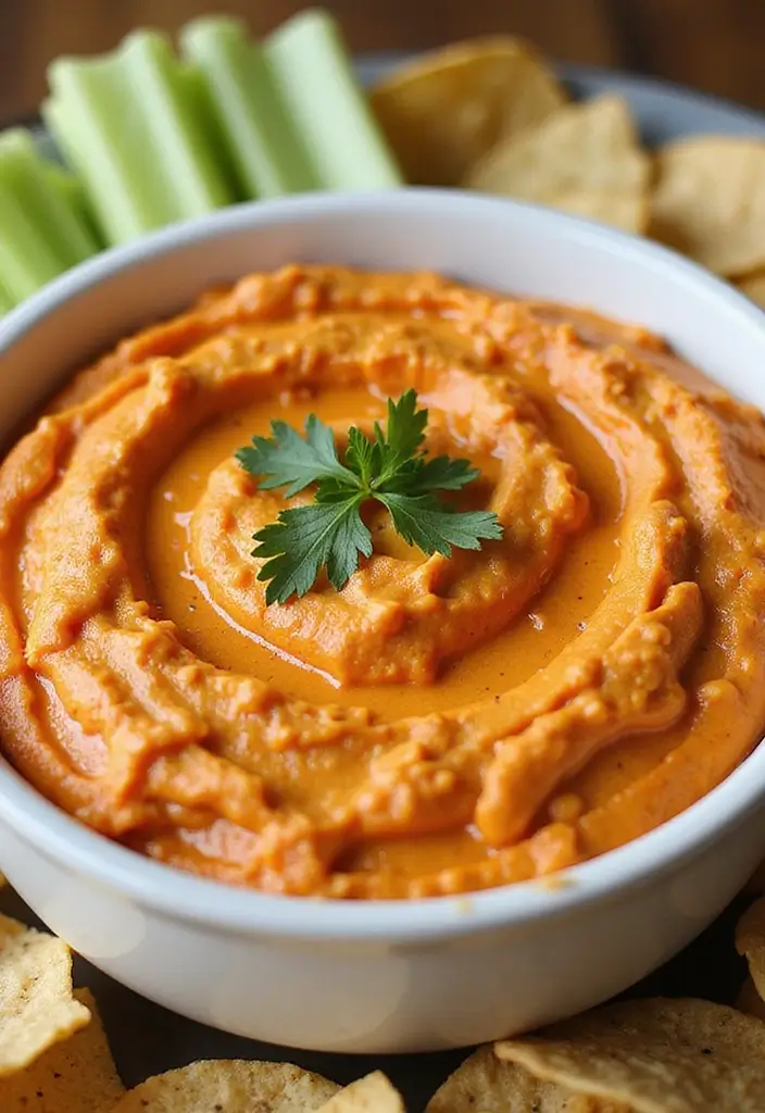 25 Chips and Dip Recipes That Never Fail at Gatherings 25. Spicy Buffalo Cauliflower Dip