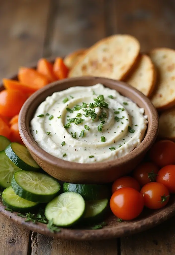 25 Chips and Dip Recipes That Never Fail at Gatherings 9. Roasted Garlic and Herb Dip