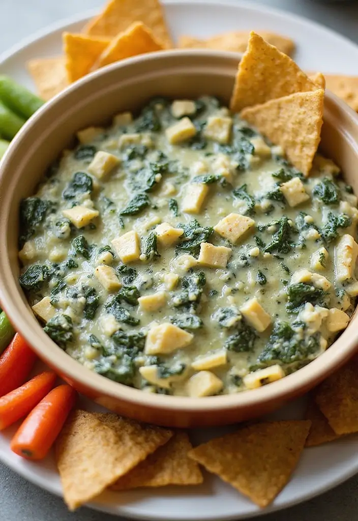 25 Cinco de Mayo Dip Recipes for Festive Parties - 11. Vegan Spinach and Artichoke Dip