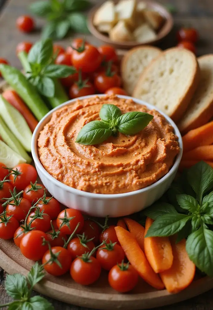 25 Cinco de Mayo Dip Recipes for Festive Parties - 20. Creamy Tomato and Basil Dip