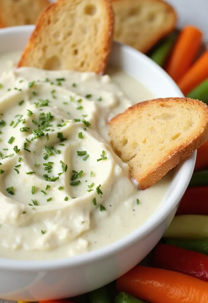 25 Cinco de Mayo Dip Recipes for Festive Parties - 21. Garlic and Herb Vegan Cheese Dip