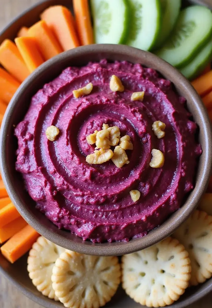 25 Cinco de Mayo Dip Recipes for Festive Parties - 24. Beetroot and Walnut Dip