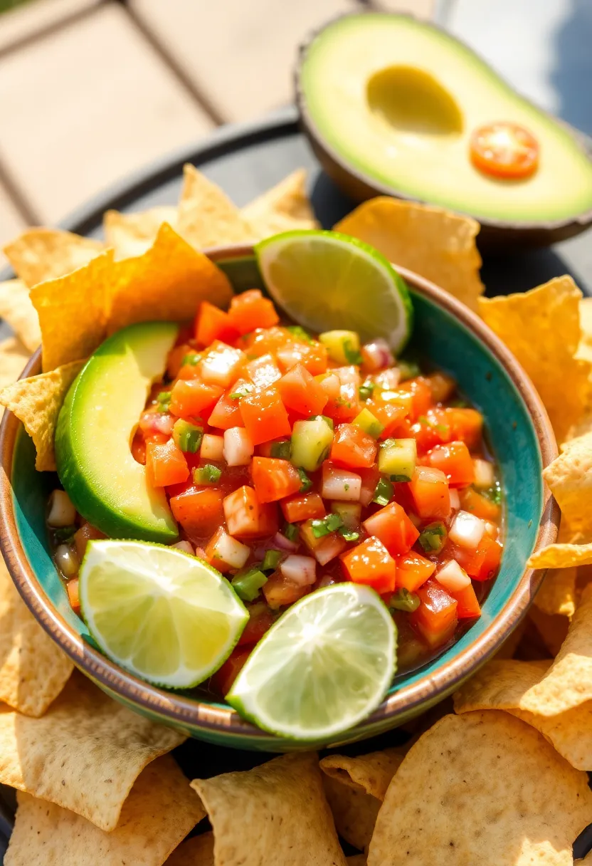25 Cold Summer Dip Recipes for Parties and BBQs - 11. Avocado and Tomato Salsa