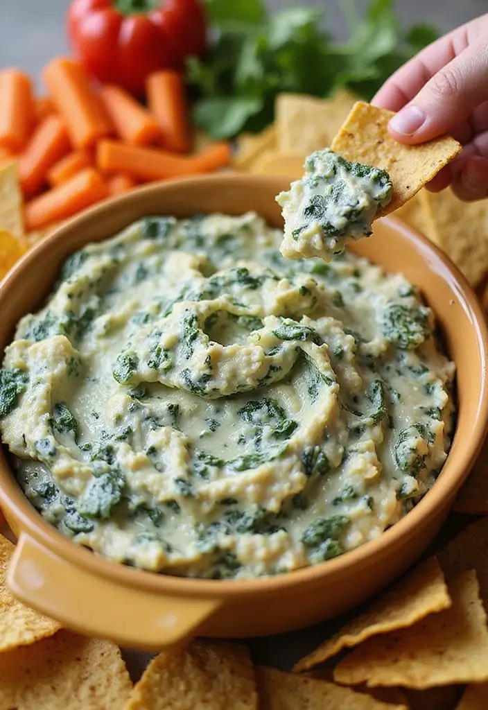 25 Cold Summer Dip Recipes for Parties and BBQs - 5. Spinach and Artichoke Dip