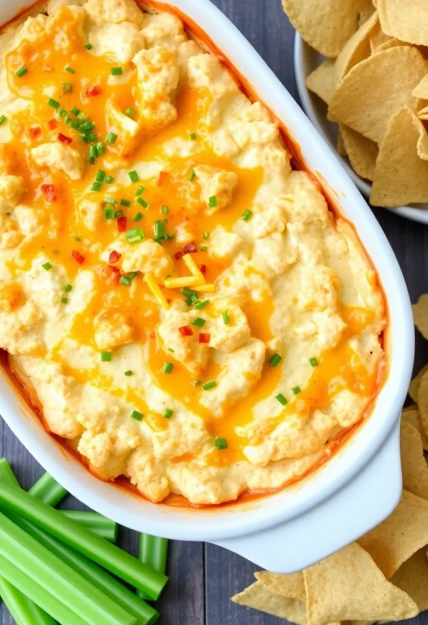 25 Cold Summer Dip Recipes for Parties and BBQs - 9. Buffalo Cauliflower Dip