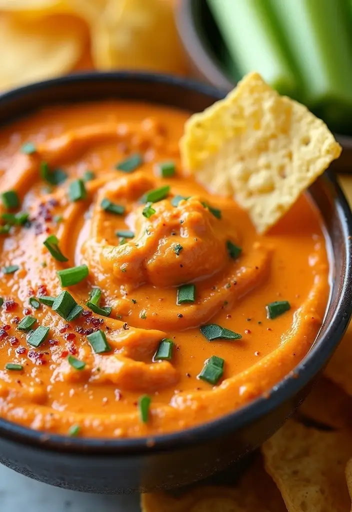 25 Cream Cheese Dip Recipes That Are Quick and Easy - 2. Spicy Buffalo Cream Cheese Dip