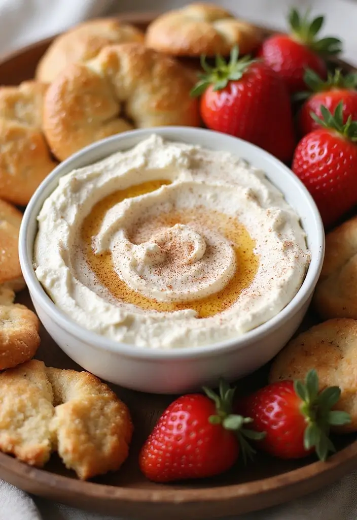 25 Cream Cheese Dip Recipes That Are Quick and Easy - 22. Cinnamon Sugar Cream Cheese Dip