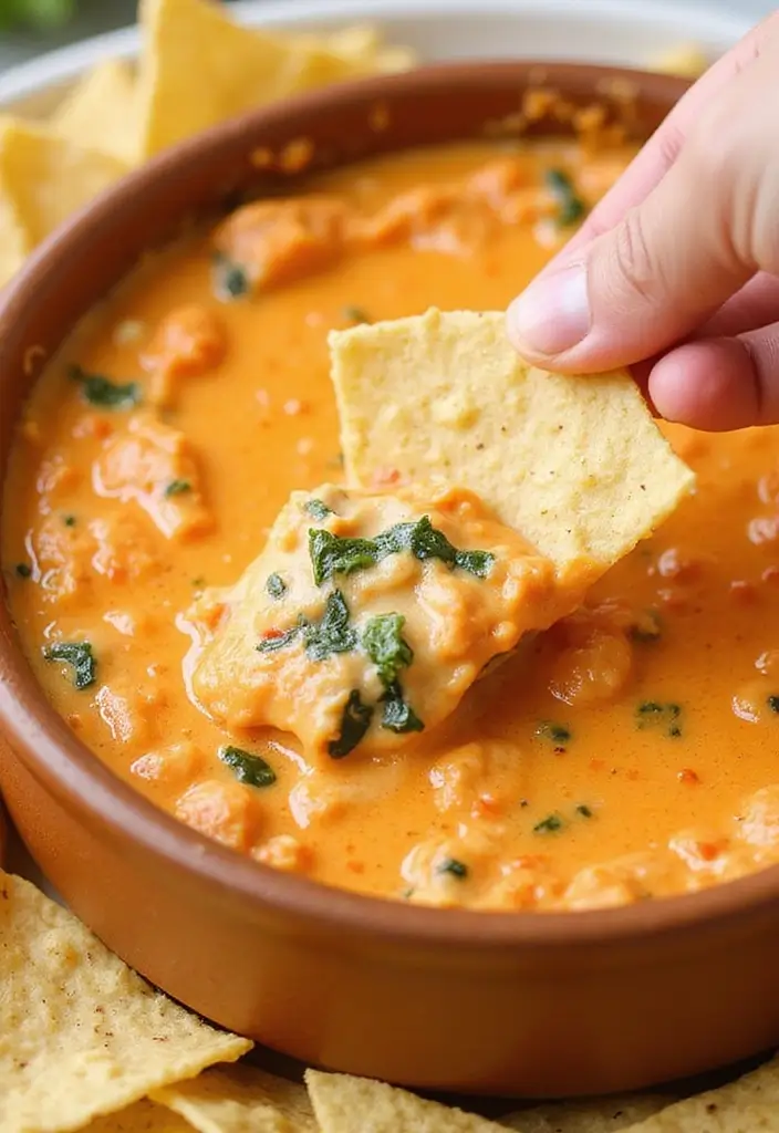 25 Creative Recipes with Buffalo Chicken Dip You Must Try - 10. Buffalo Chicken Dip Spinach Dip