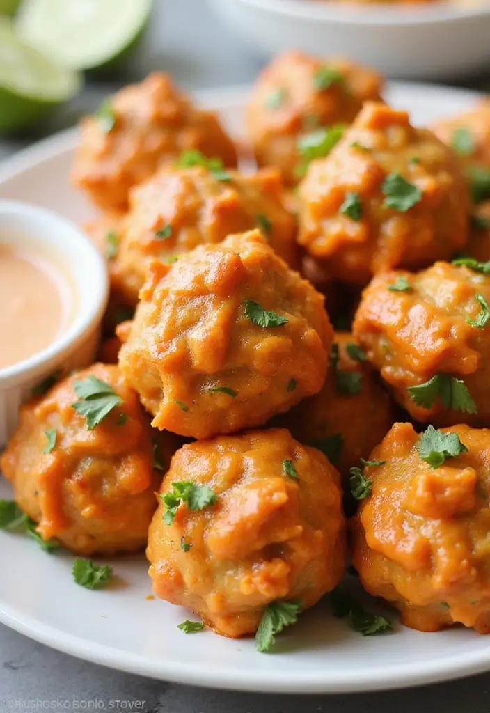 25 Creative Recipes with Buffalo Chicken Dip You Must Try - 19. Buffalo Chicken Dip Meatballs