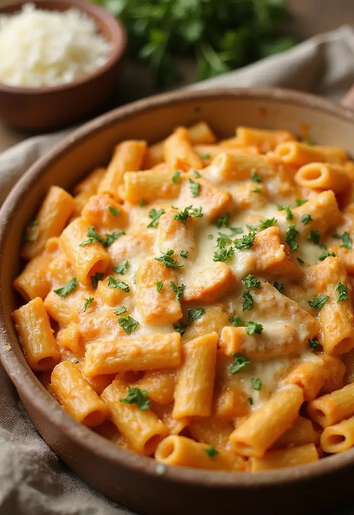 25 Creative Recipes with Buffalo Chicken Dip You Must Try - 5. Buffalo Chicken Dip Pasta Bake