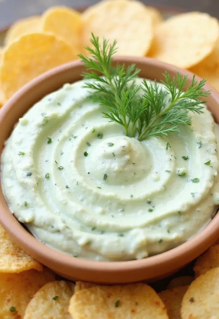 25 Dairy Free Chip Dip Recipes That Taste Amazing - 12. Refreshing Cucumber Dill Dip
