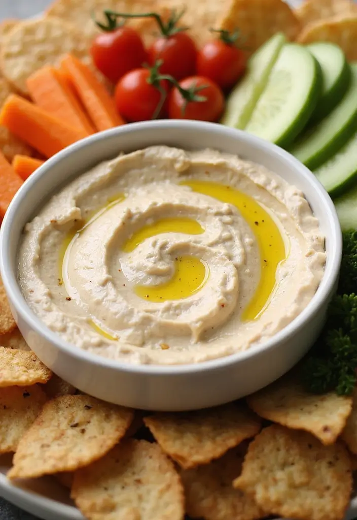 25 Dairy Free Chip Dip Recipes That Taste Amazing - 15. Creamy Tahini Dip