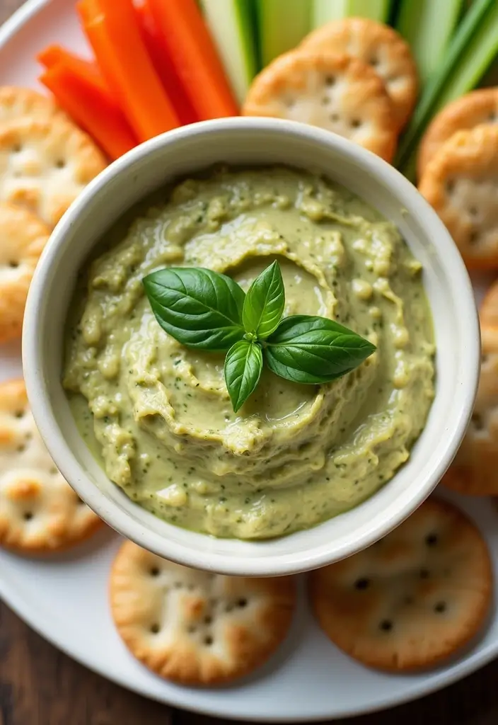 25 Dairy Free Chip Dip Recipes That Taste Amazing - 17. Pesto White Bean Dip