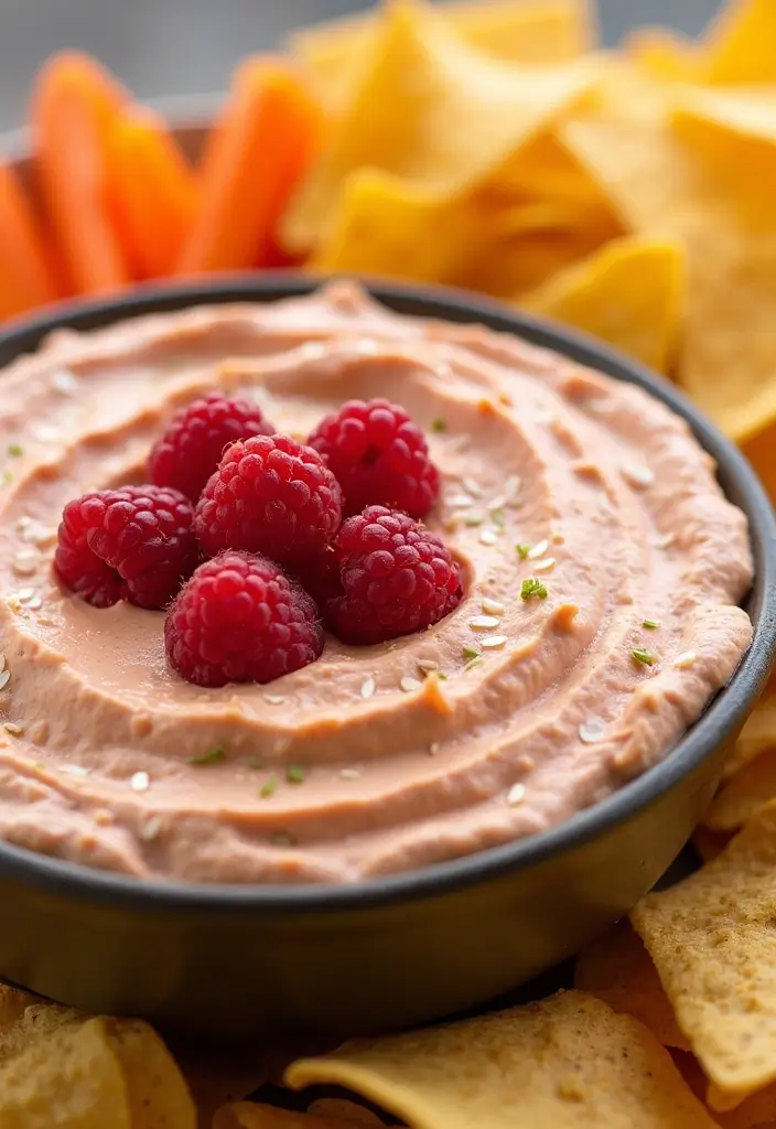 25 Dairy Free Chip Dip Recipes That Taste Amazing - 24. Raspberry Chipotle Dip