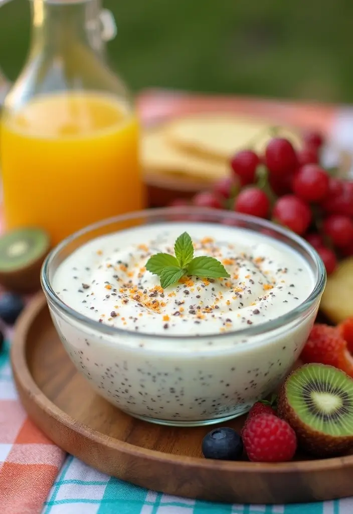 25 Dairy Free Dessert Dip Recipes That Are Delicious - 10. Vanilla Coconut Chia Seed Dip