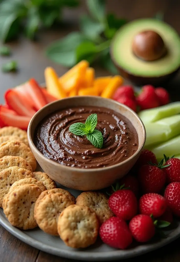 25 Dairy Free Dessert Dip Recipes That Are Delicious - 13. Chocolate Mint Avocado Dip