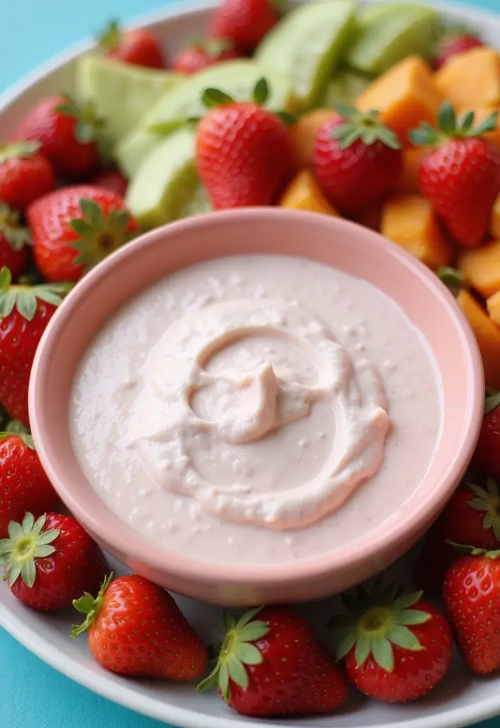 25 Dairy Free Dessert Dip Recipes That Are Delicious - 19. Strawberry Cashew Cream Dip