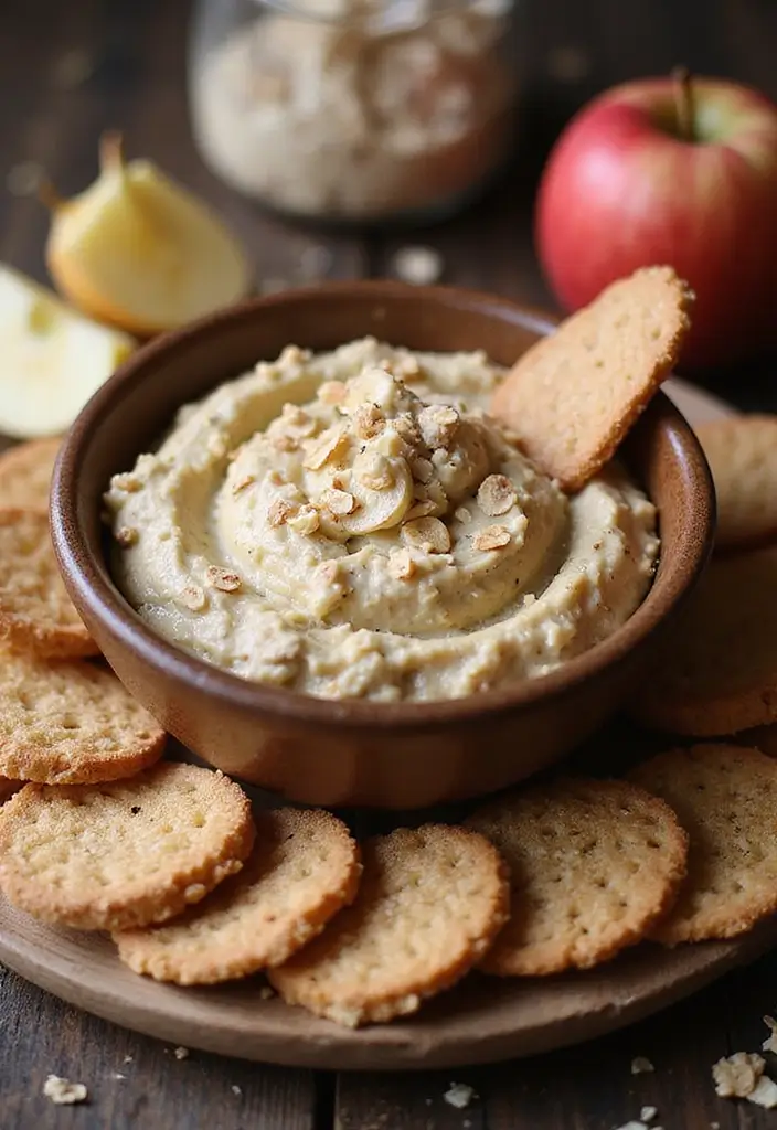 25 Dairy Free Dessert Dip Recipes That Are Delicious - 21. Nutty Banana Oat Dip