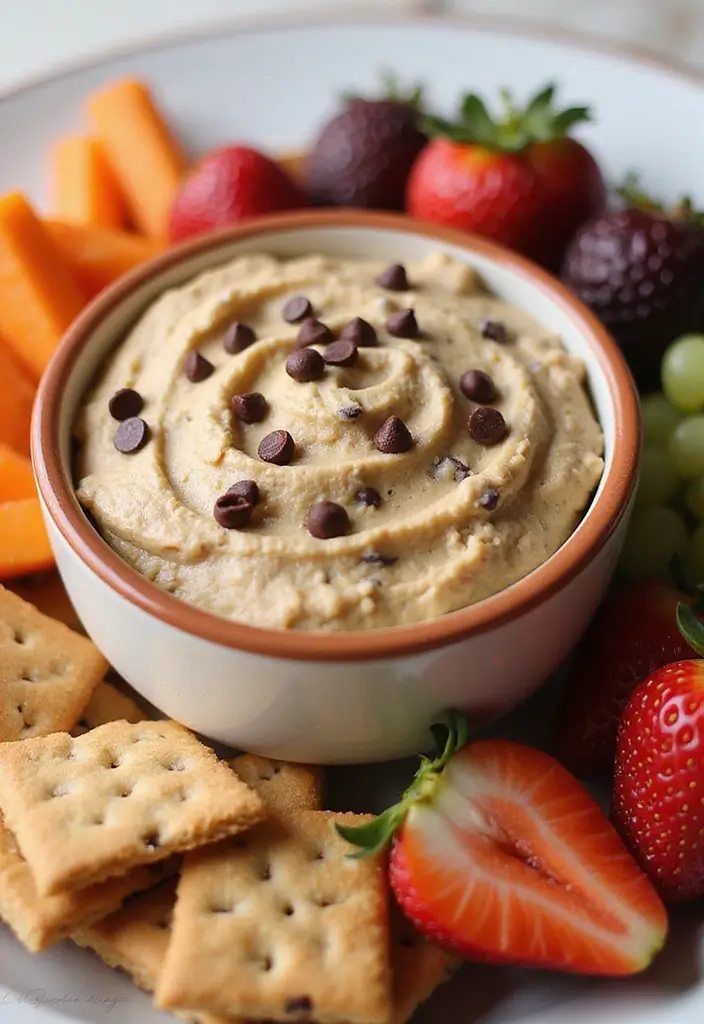 25 Dairy Free Dessert Dip Recipes That Are Delicious - 22. Chocolate Chip Cookie Dough Dip