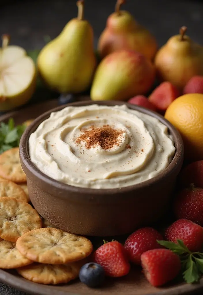 25 Dairy Free Dessert Dip Recipes That Are Delicious - 23. Pear Ginger Spice Dip
