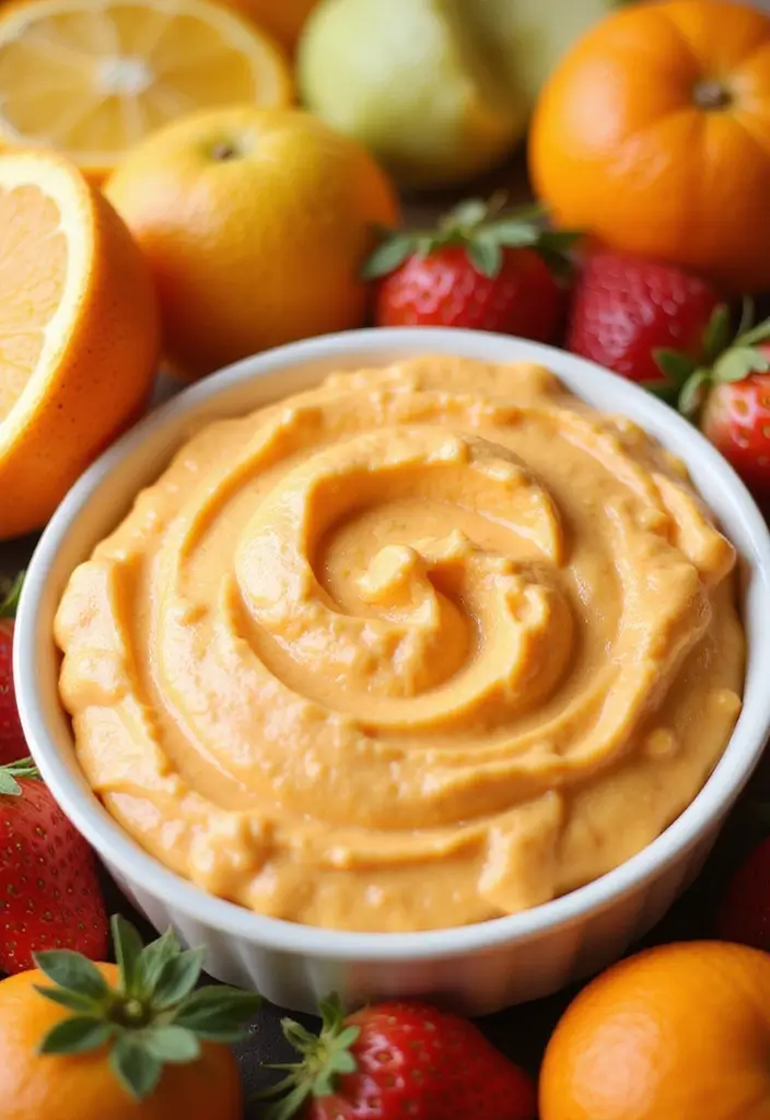 25 Dairy Free Dessert Dip Recipes That Are Delicious - 25. Creamy Orange Dream Dip