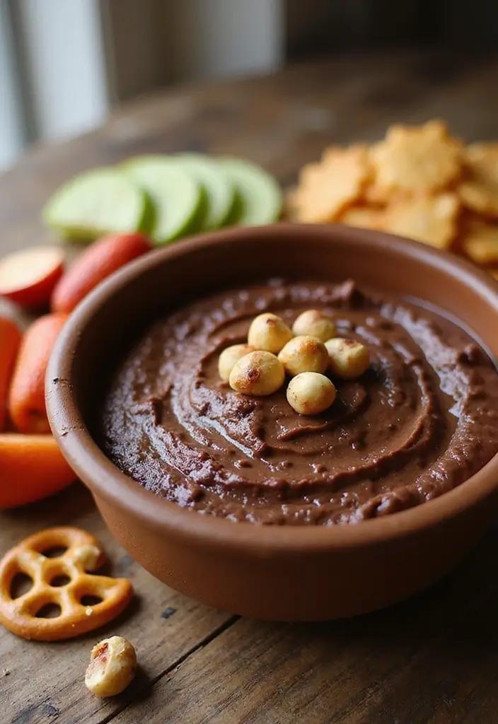 25 Dairy Free Dessert Dip Recipes That Are Delicious - 7. Chocolate Hazelnut Dip