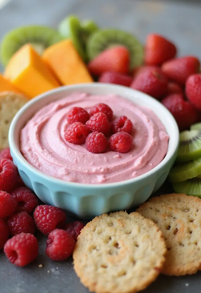 25 Dairy Free Dessert Dip Recipes That Are Delicious - 8. Raspberry Almond Butter Dip