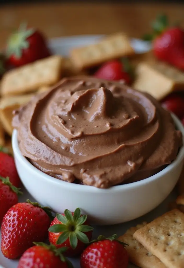25 Easy 3 Ingredient Dessert Dip Recipes to Try Tonight - 1. Chocolate Cream Cheese Dip