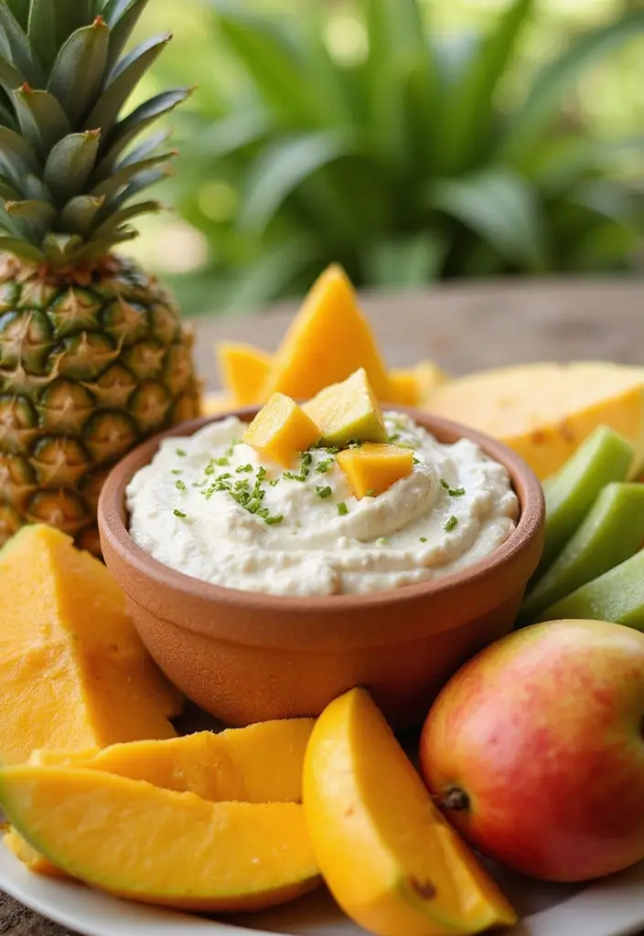25 Easy 3 Ingredient Dessert Dip Recipes to Try Tonight - 16. Tropical Fruit Dip