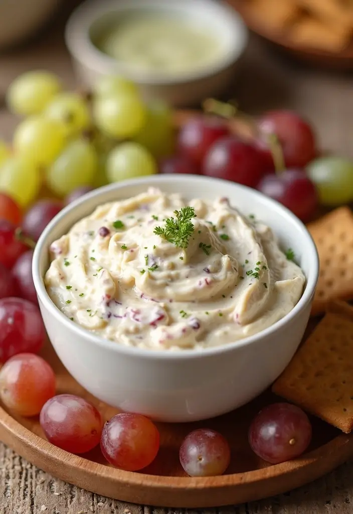 25 Easy 3 Ingredient Dessert Dip Recipes to Try Tonight - 20. Grape Salad Dip