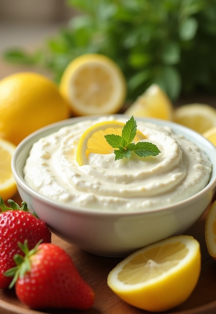 25 Easy 3 Ingredient Dessert Dip Recipes to Try Tonight - 23. Lemon Cream Cheese Dip