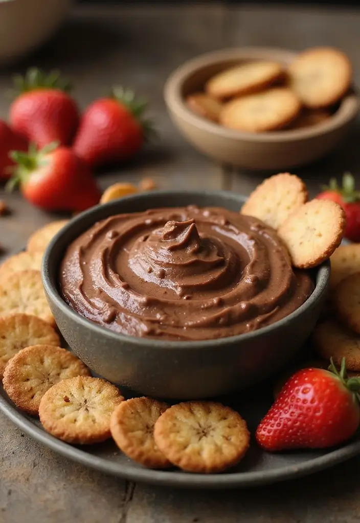 25 Easy 3 Ingredient Dessert Dip Recipes to Try Tonight - 25. Creamy Chocolate Hazelnut Dip