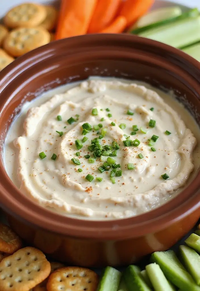 25 Easy Crock Pot Dip Recipes for Any Occasion 4 25 Easy Crock Pot Dip Recipes for Any Occasion - 4. Creamy Ranch Chicken Dip