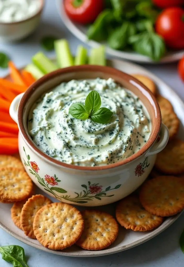 25 Easy Crockpot Dip Recipes That Save You Time - 12. Greek Yogurt Spinach Dip