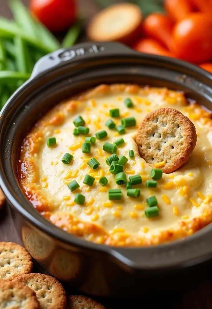 25 Easy Crockpot Dip Recipes That Save You Time - 18. Cheese and Chive Dip