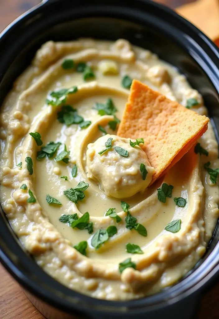 25 Easy Crockpot Dip Recipes That Save You Time - 21. Artichoke Feta Dip