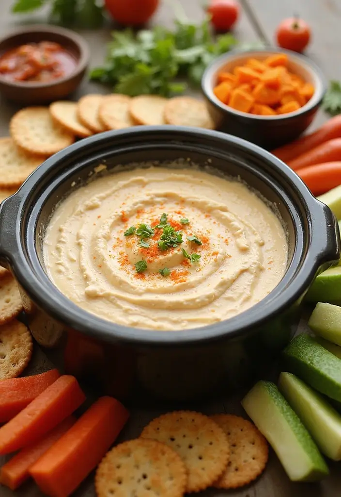 25 Easy Crockpot Dip Recipes That Save You Time - 24. Zesty Cream Cheese Dip