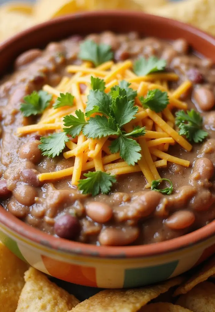 25 Easy Mexican Bean Dip Recipes That Everyone Loves - 1. Classic Refried Bean Dip