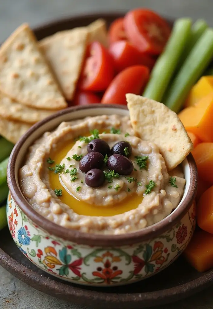 25 Easy Mexican Bean Dip Recipes That Everyone Loves - 10. Mediterranean Bean Dip