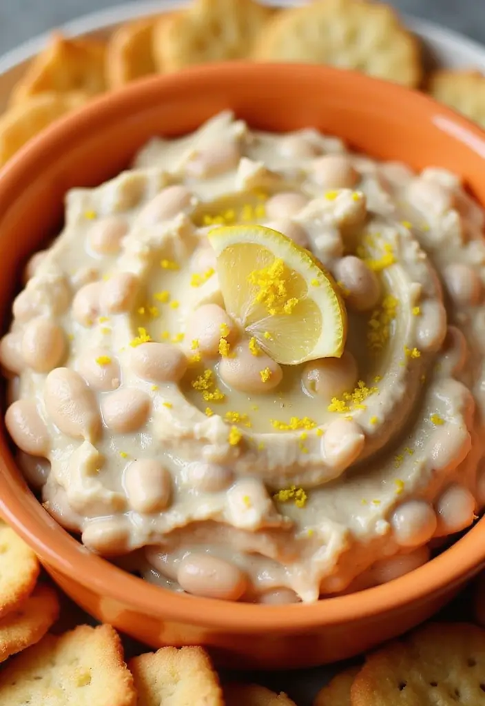 25 Easy Mexican Bean Dip Recipes That Everyone Loves - 15. Tangy Lemon Bean Dip