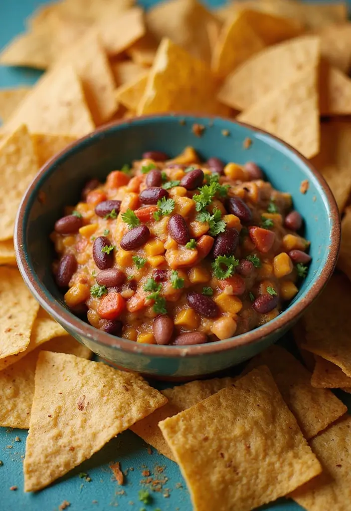 25 Easy Mexican Bean Dip Recipes That Everyone Loves - 16. Fiesta Five-Bean Dip