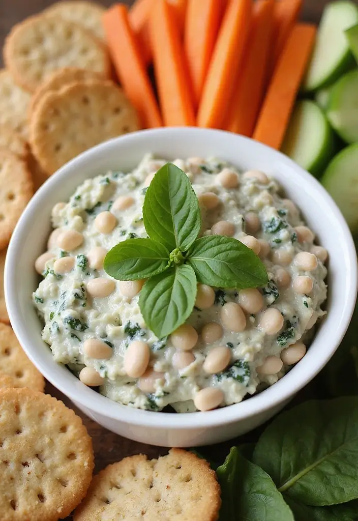 25 Easy Mexican Bean Dip Recipes That Everyone Loves - 19. Creamy Bean and Spinach Dip