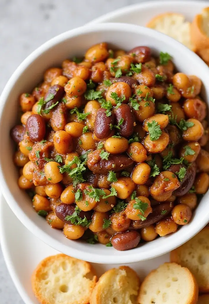25 Easy Mexican Bean Dip Recipes That Everyone Loves - 24. Balsamic Roasted Veggie Bean Dip