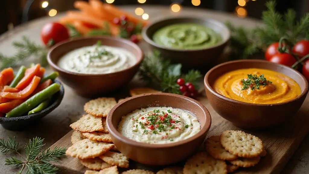 25 Festive Vegan Christmas Dip Recipes and Appetizer Ideas for the Holidays