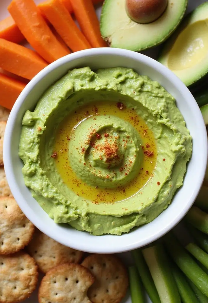 25 Gluten Free Dairy Free Dip Recipes Everyone Will Love - 1. Creamy Avocado Hummus