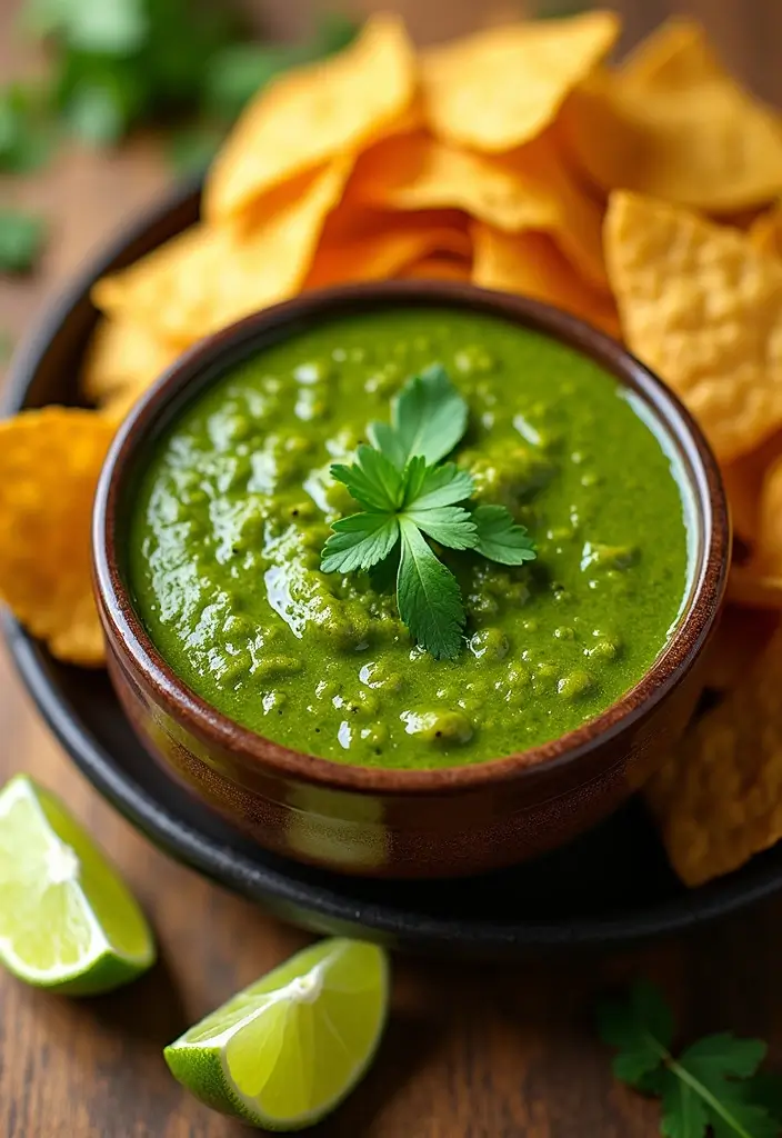 25 Gluten Free Dairy Free Dip Recipes Everyone Will Love - 19. Spicy Salsa Verde